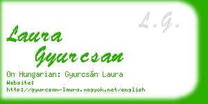 laura gyurcsan business card